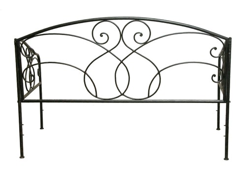 Reclaimed black steel twin - black,