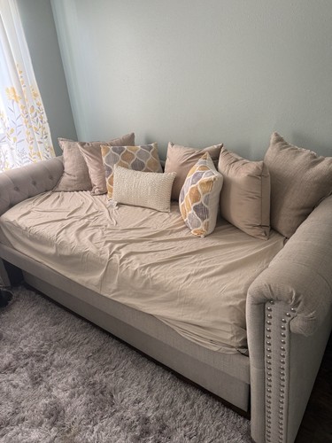 Taupe day bed - taupe, and